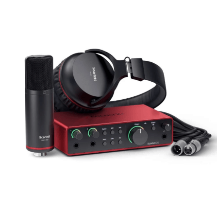 ออดิโออินเตอร์เฟส Focusrite Scarlett 2i2 Studio (4th Gen) Recording Bundle_0